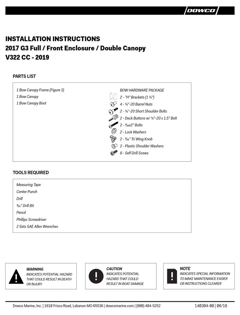 Dowco V322 CC - 2019 installation instructions