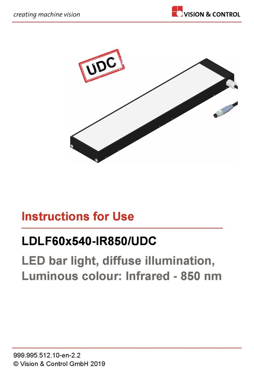 Vision & Control LDLF60x540-IR850/UDC Instructions for use Vision & Control LDLF60x540-IR850/UDC Instructions for use