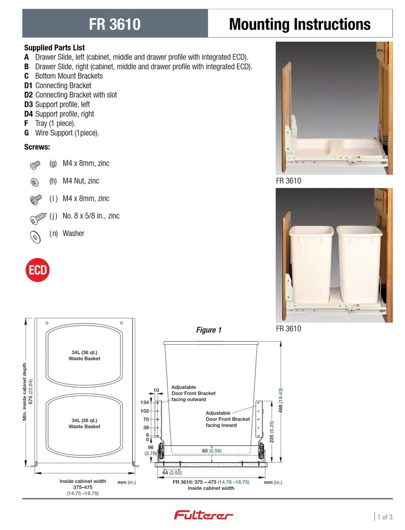 Fulterer FR 3610 Mounting instructions Fulterer FR 3610 Mounting instructions