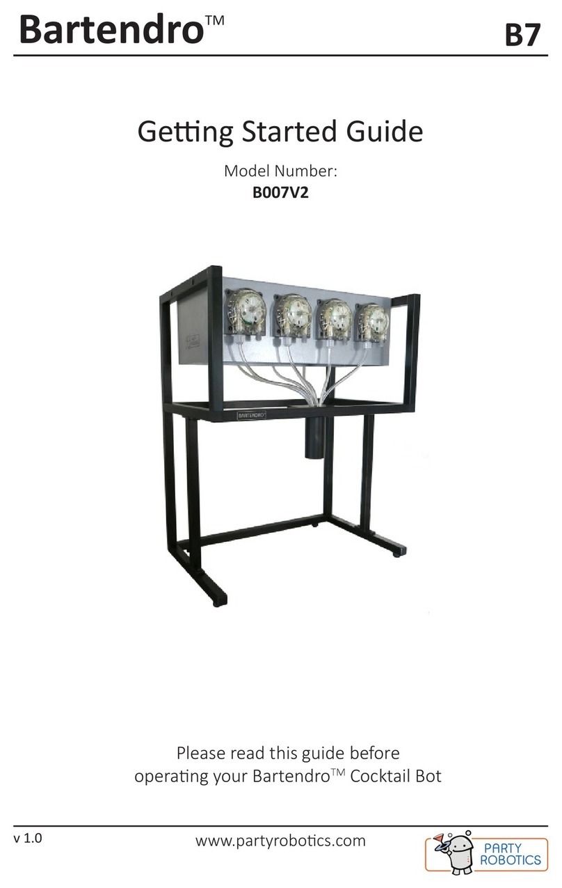 Party Robotics Bartendro B007V2 User manual