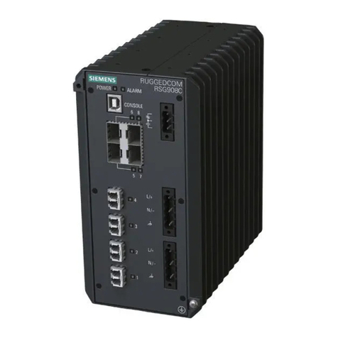 Siemens RUGGEDCOM RSG908C User manual