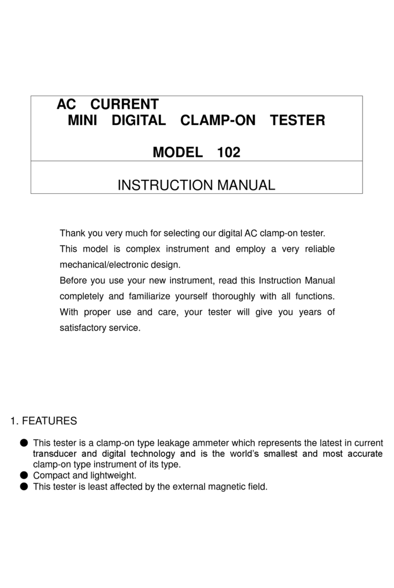 MULTI MEASURING INSTRUMENTS 102 User manual