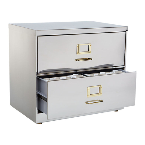 CB2 STAINLESS STEEL FILE CABINET User manual