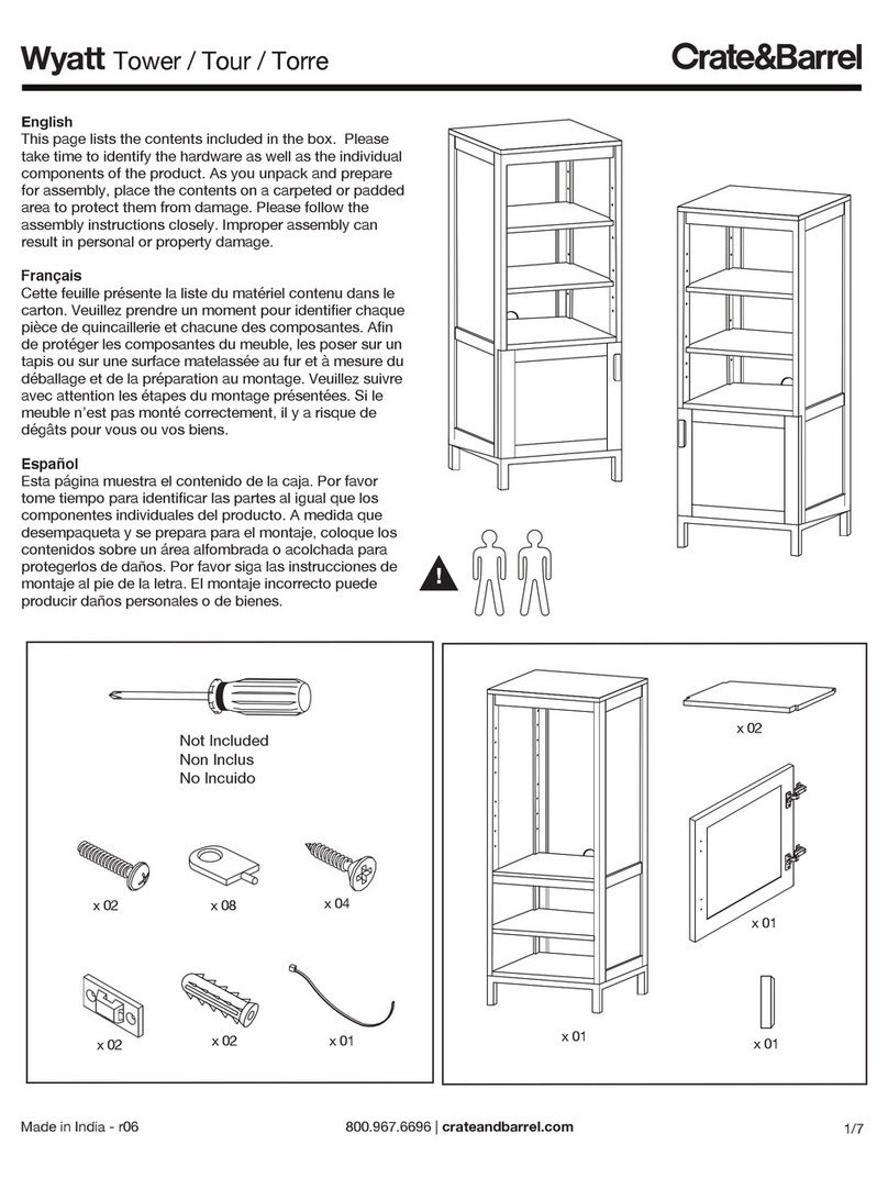 Crate&Barrel Wyatt User manual