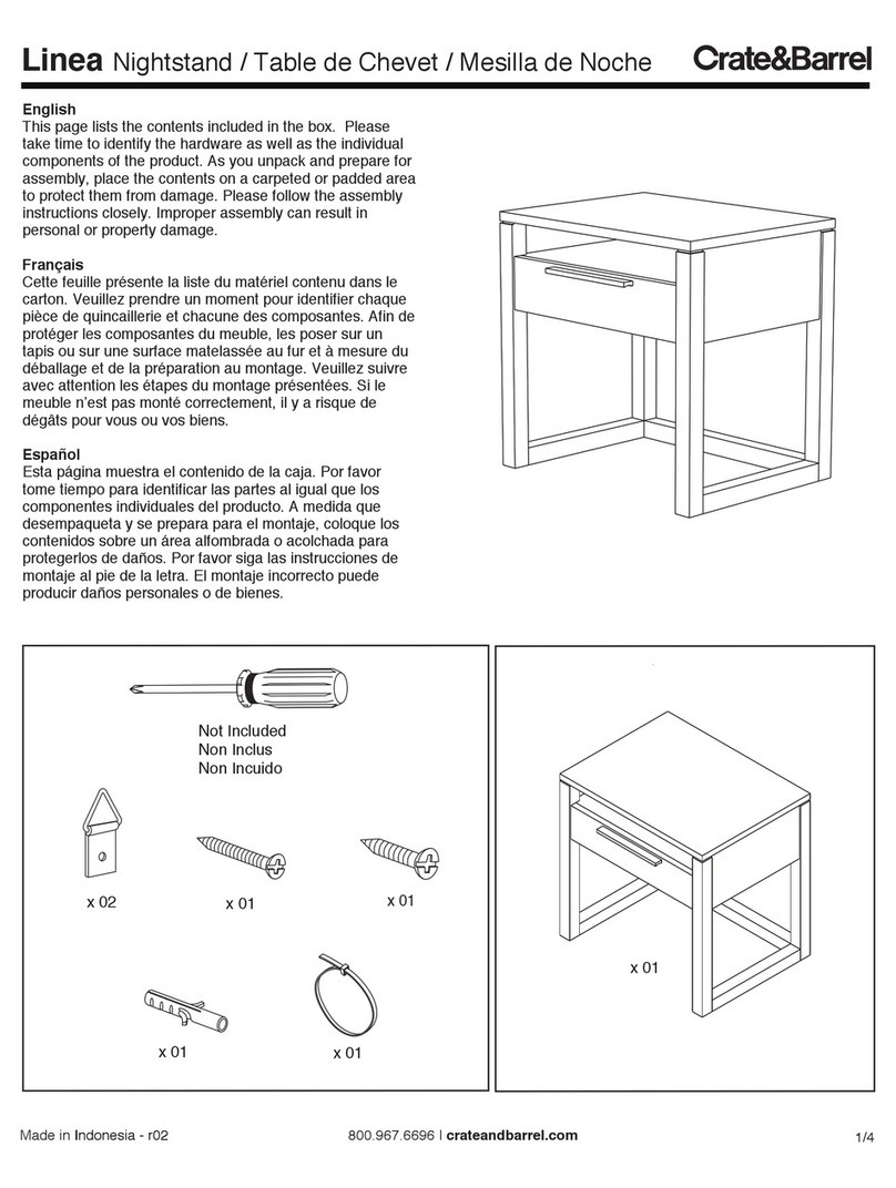 Crate&Barrel Linea User manual