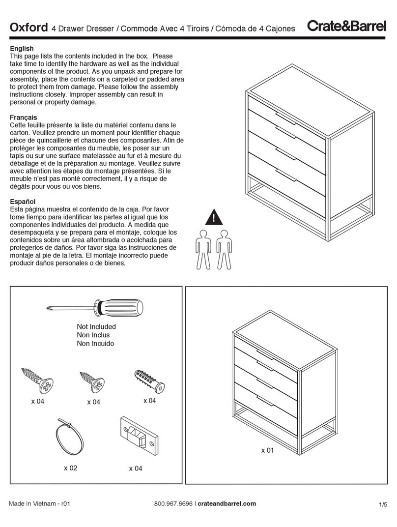 Crate&Barrel Oxford User manual