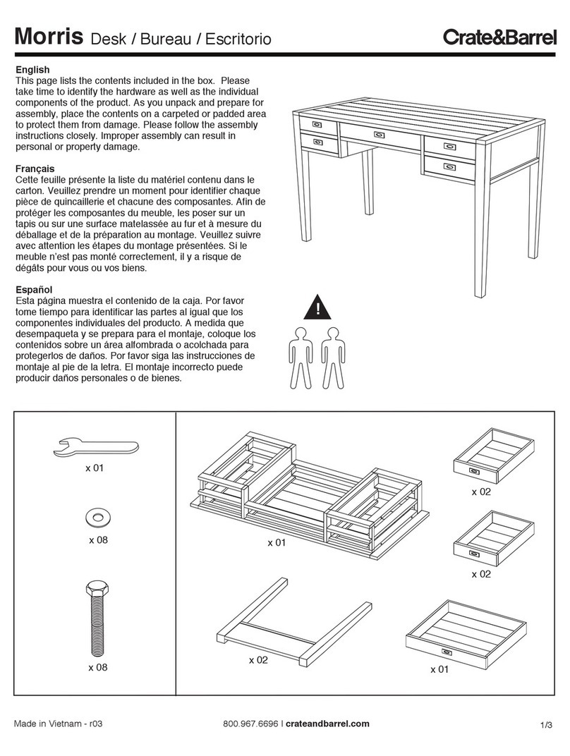 Crate&Barrel Morris Assembly instructions