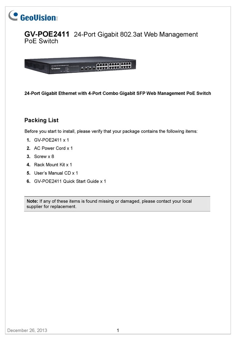 GeoVision GV-POE2411 User manual