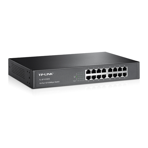 TP-Link TL-SF1016DS User manual TP-Link TL-SF1016DS User manual
