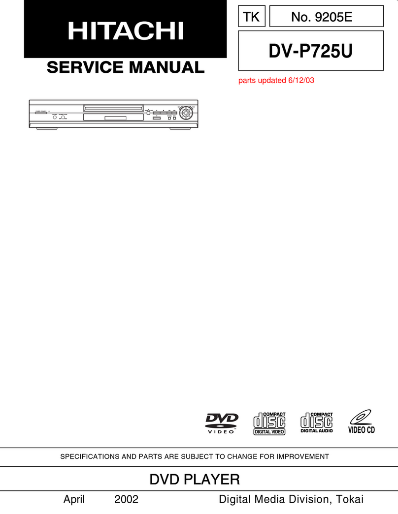 Hitachi DV-P725U User manual