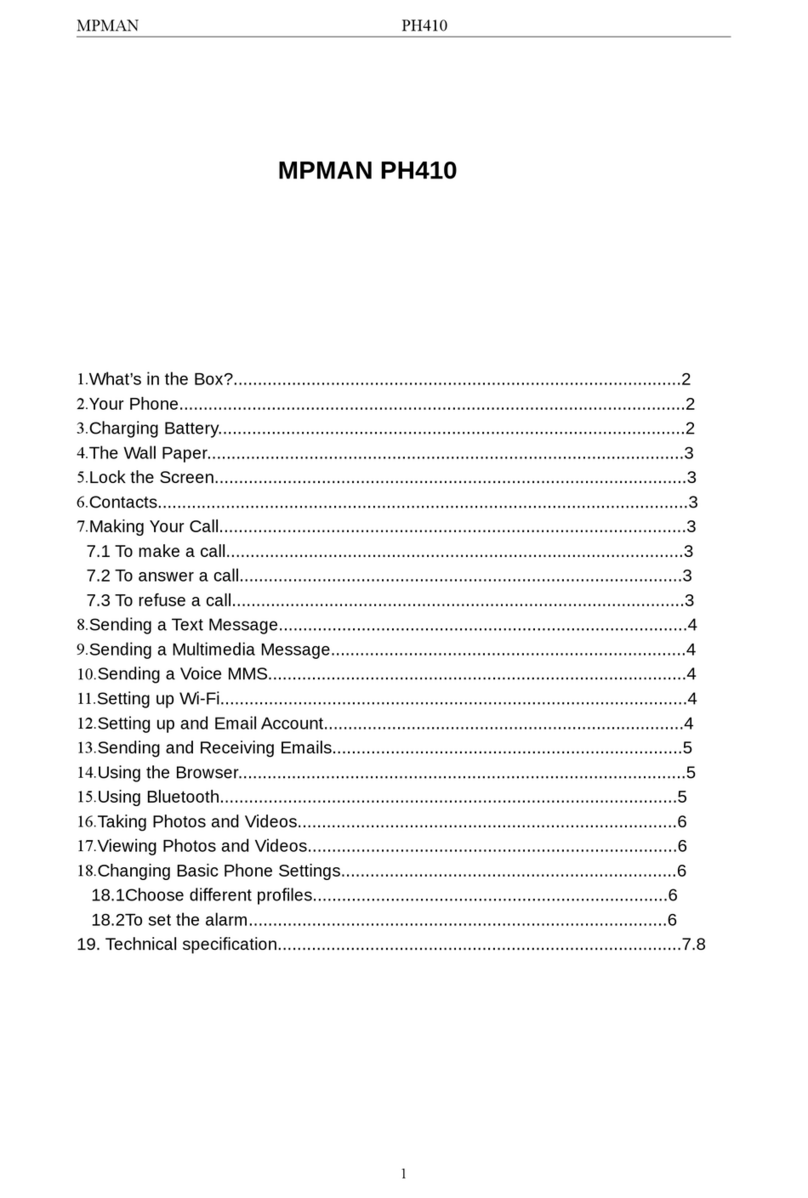 MP-Man PH410 User manual