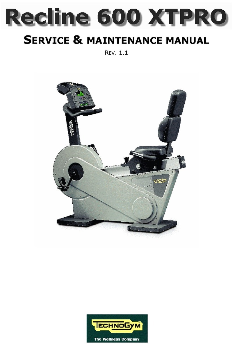 Technogym Recline 600 XTPRO User manual