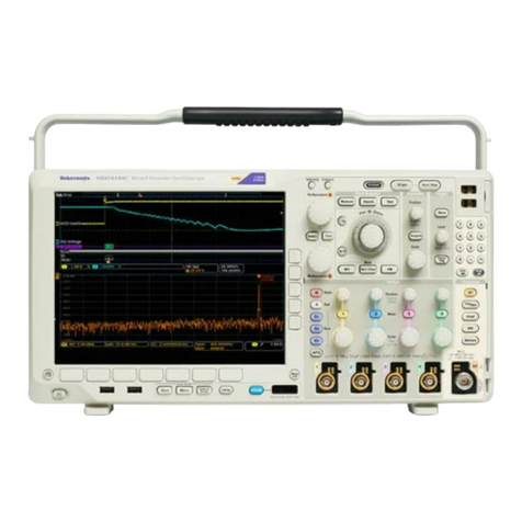 Tektronix MDO4000 Series User manual