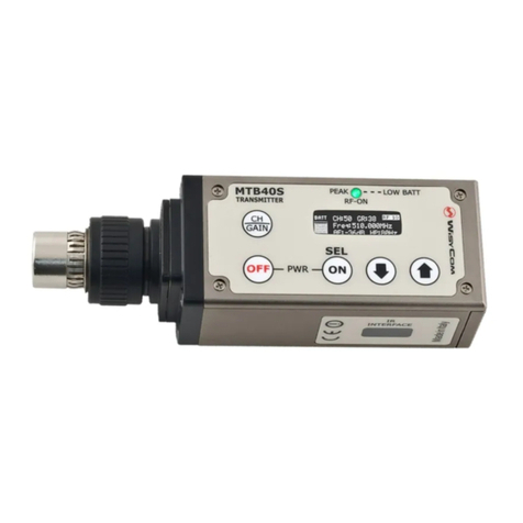 WisyCom MTB40S User manual