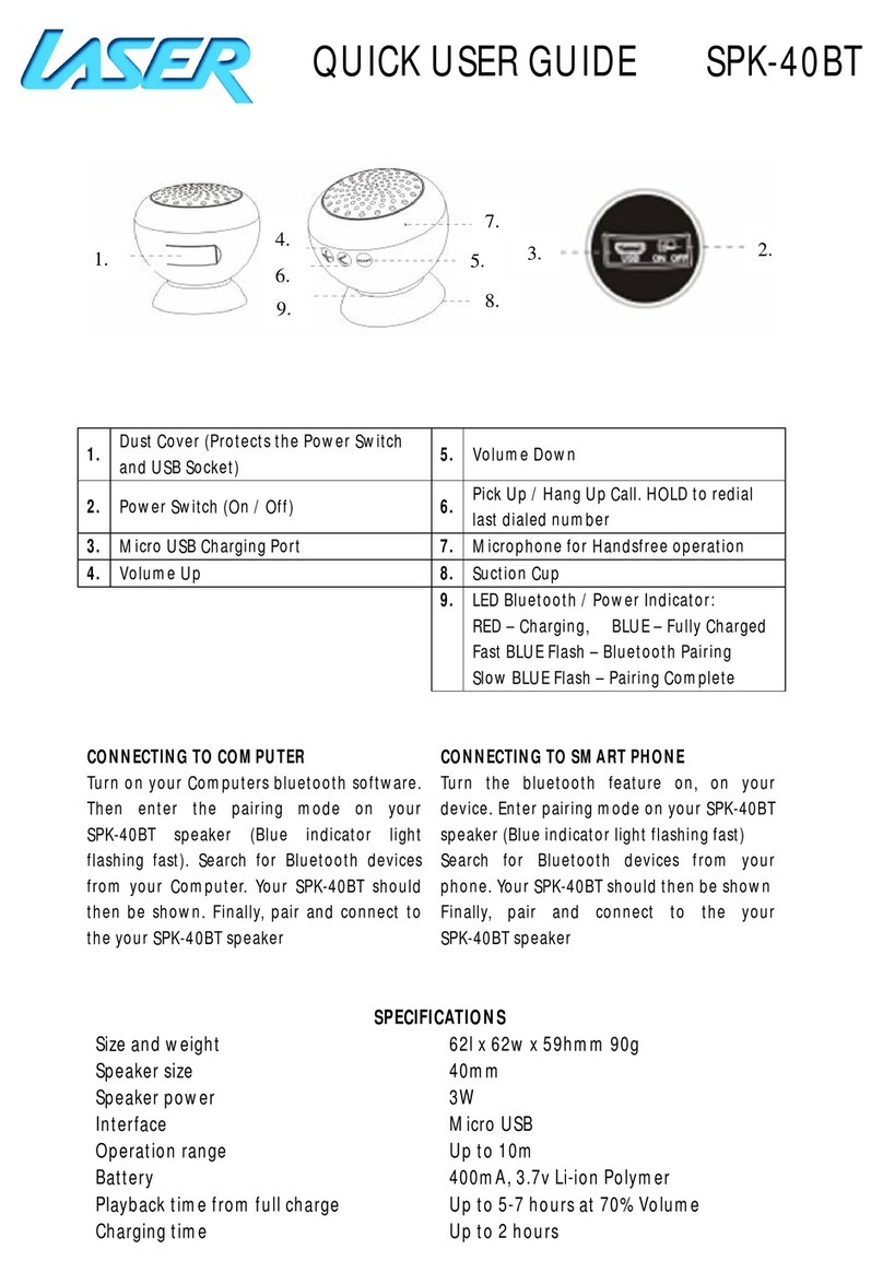 Laser SPK-40BT Instruction manual