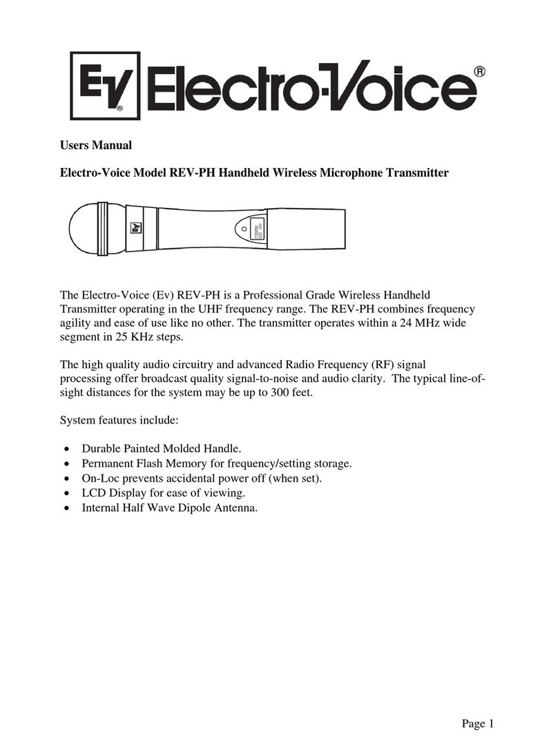 Electro-Voice REV-PH user manual