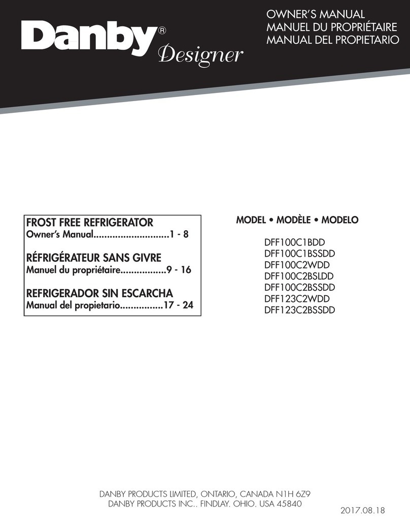 Danby DFF100C1BDD owner's manual