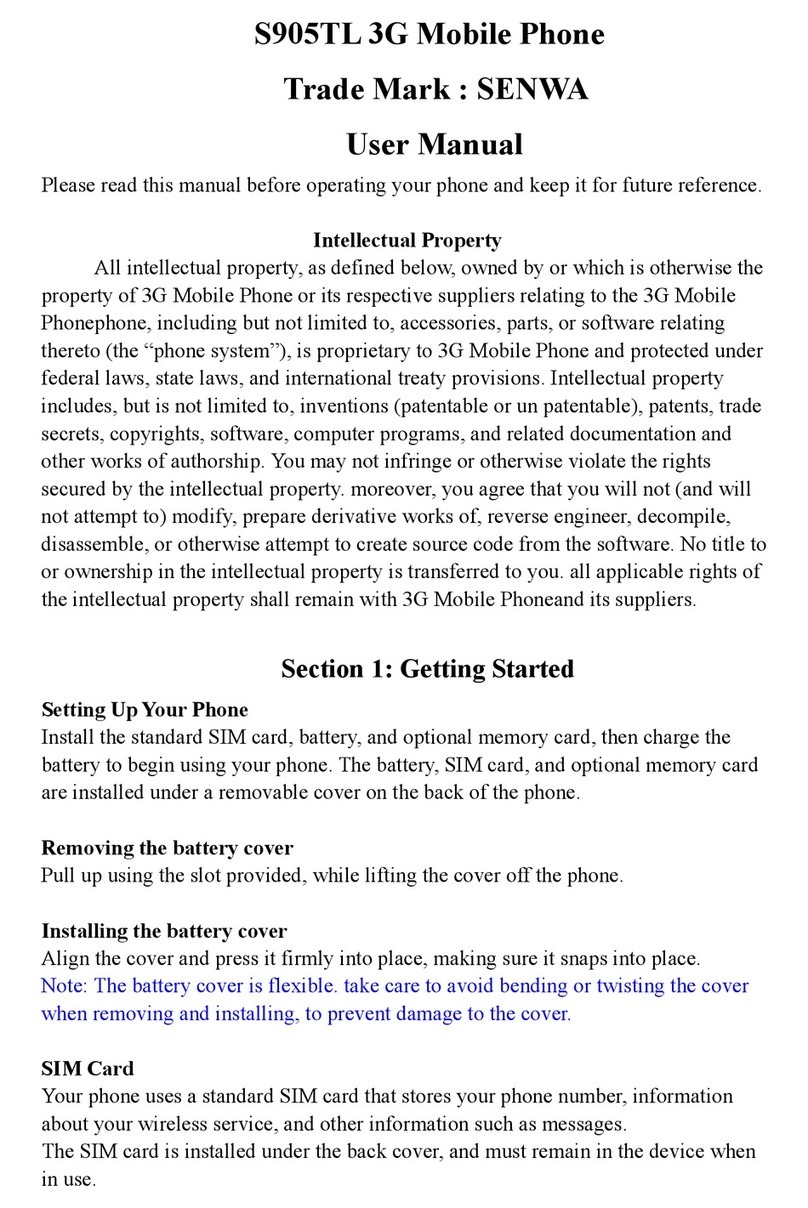 Senwa S905TL User manual