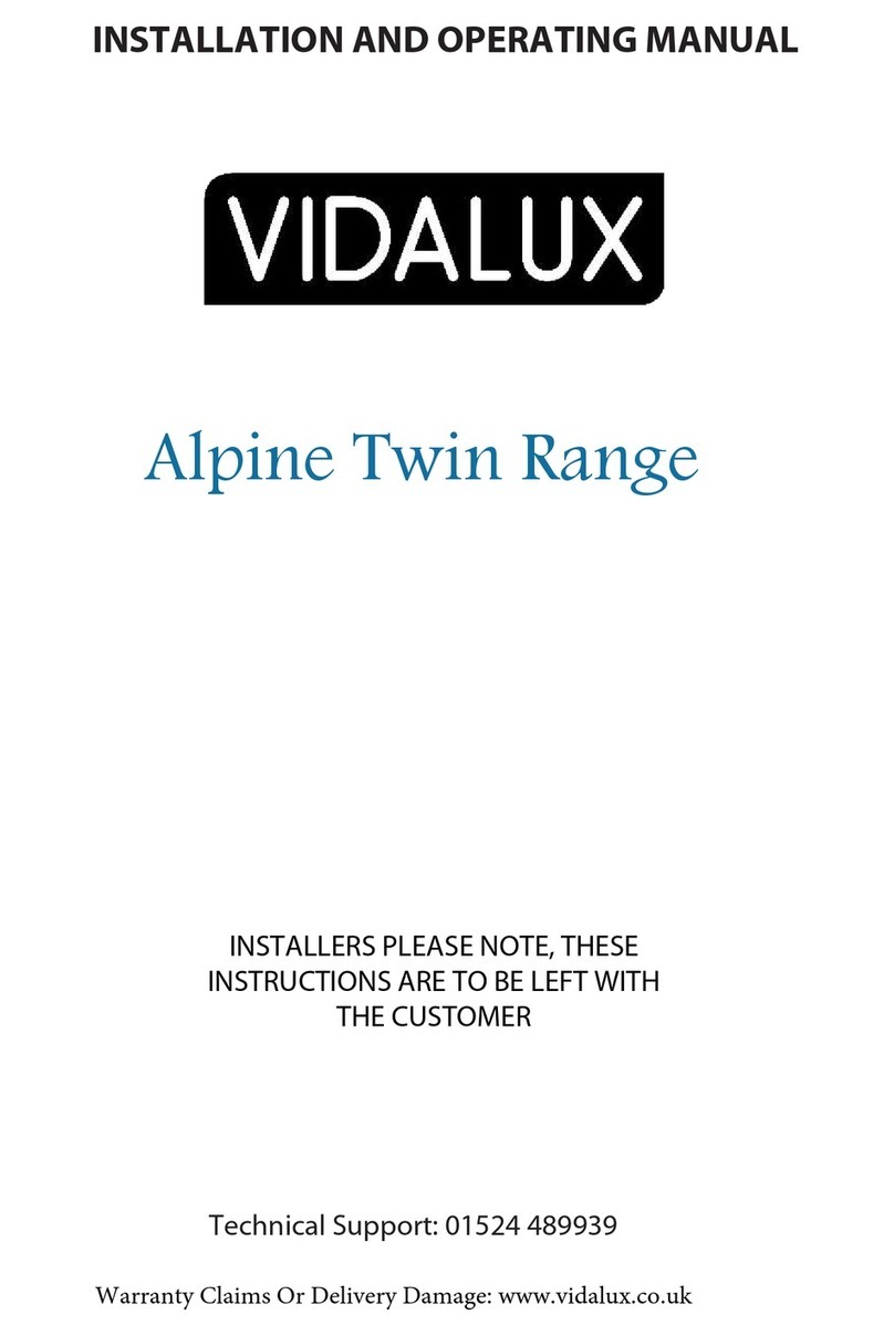 Vidalux Alpine Twin Series User manual