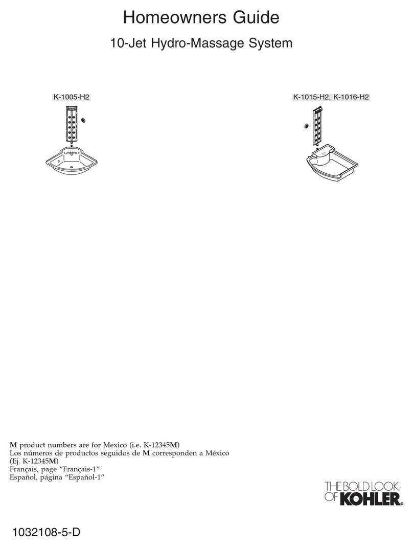 Kohler 10-Jet K-1005-H2 Homeowner's guide Kohler 10-Jet K-1005-H2 Homeowner's guide