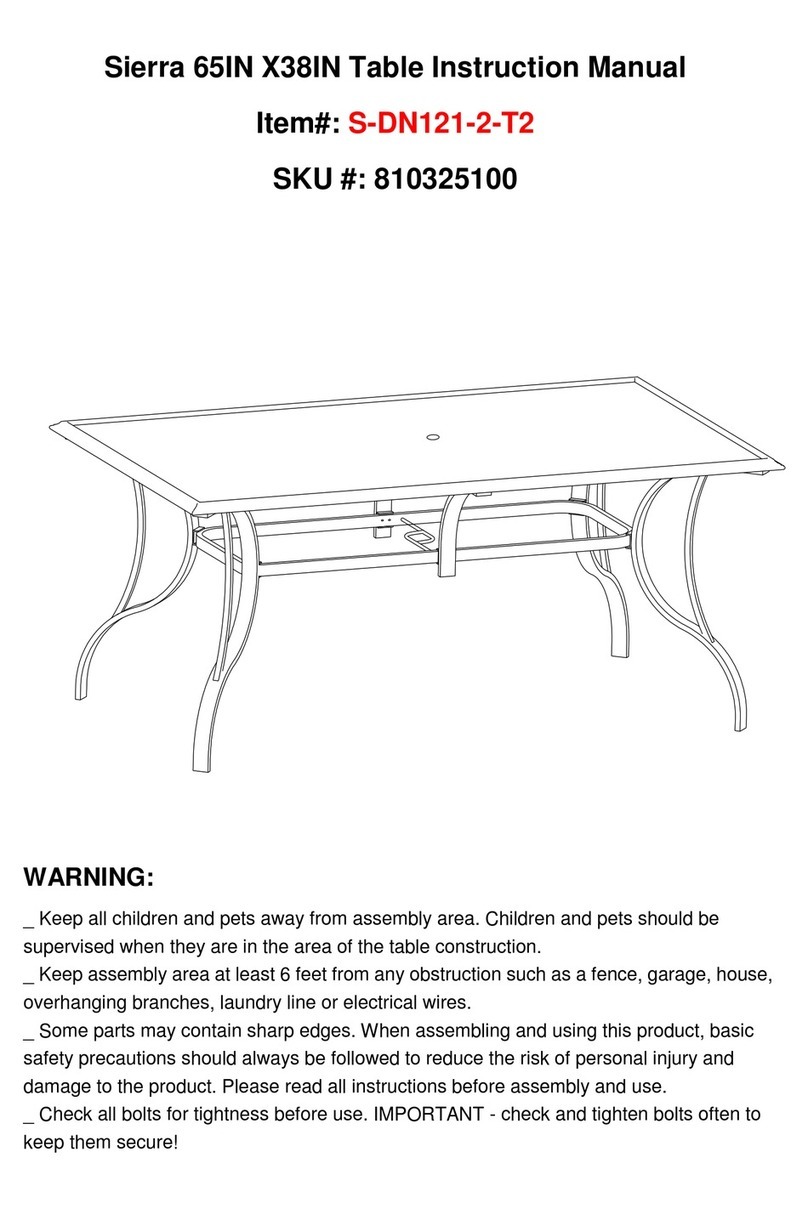 Sunjoy Sierra 65IN instruction manual