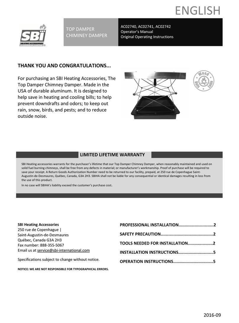 SBI AC02740 Operator's manual