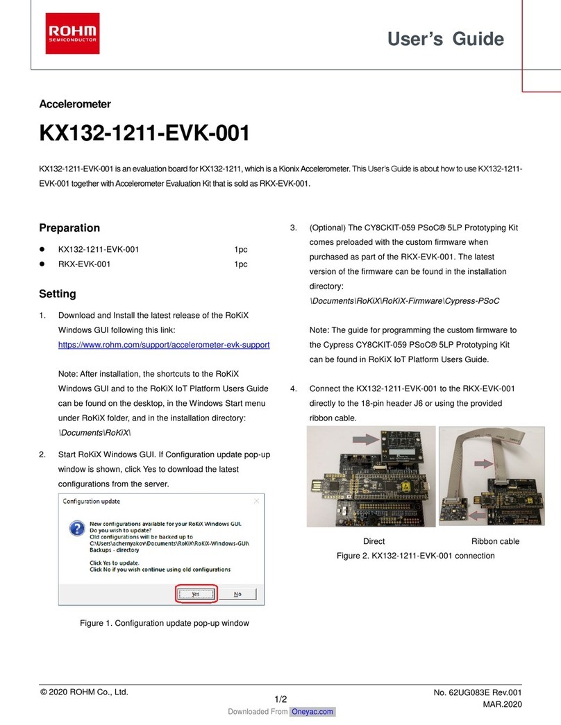 Rohm KX132-1211-EVK-001 User manual