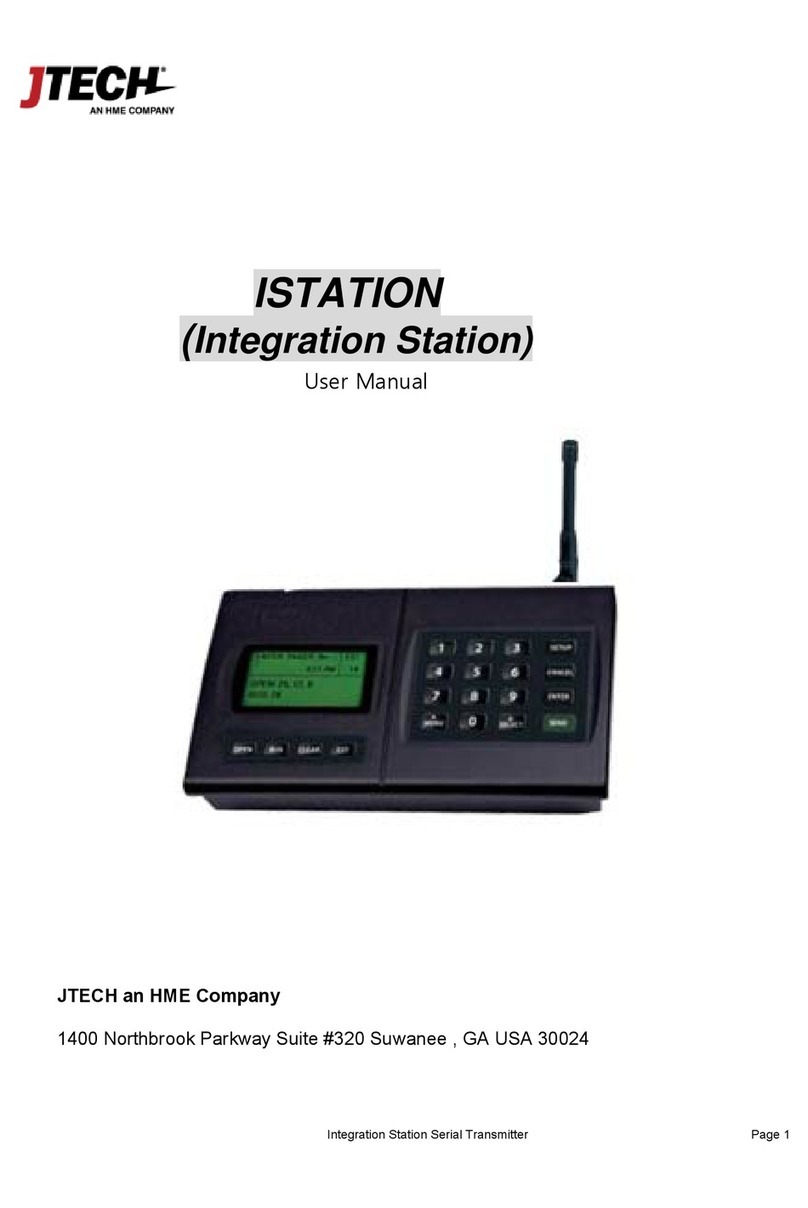 HME JTECH ISTATION User manual