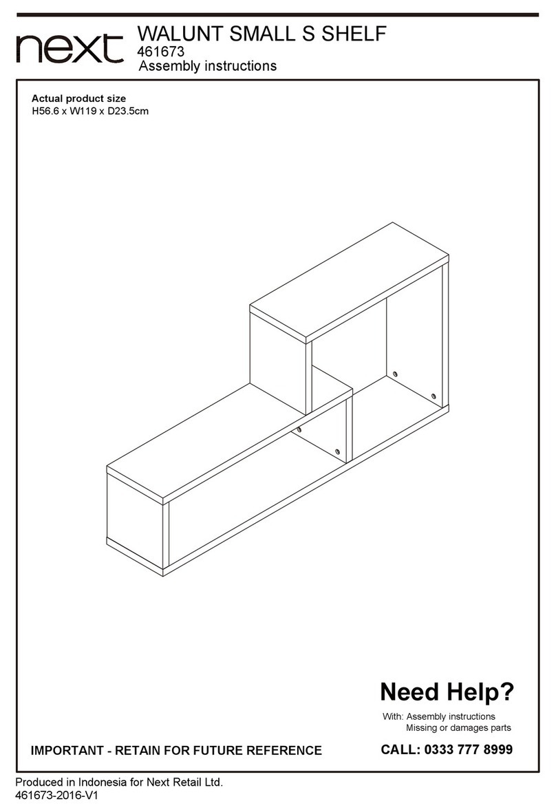Next WALUNT SMALL S SHELF User manual