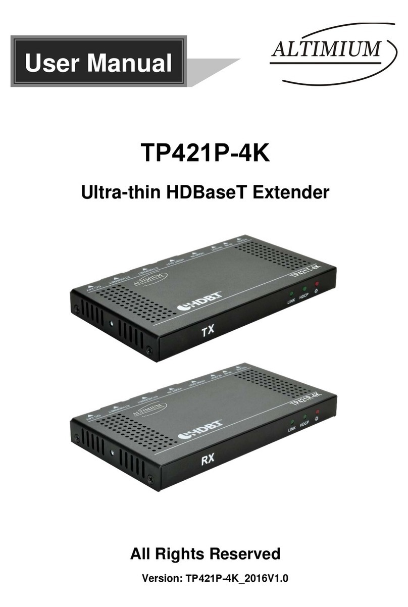 Altimium TP421P-4K user manual