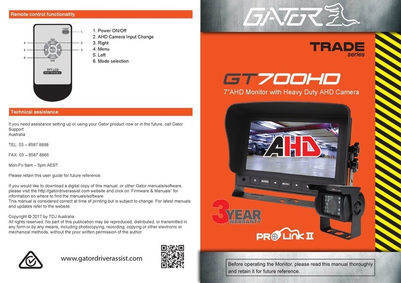 Gator GT700HD user manual