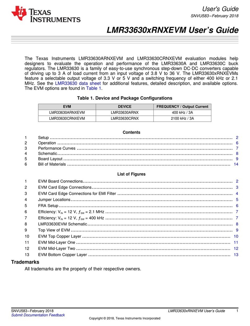 Texas Instruments LMR33630ARNXEVM User manual