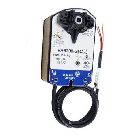 Johnson Controls VA9208-GG Series User manual Johnson Controls VA9208-GG Series User manual
