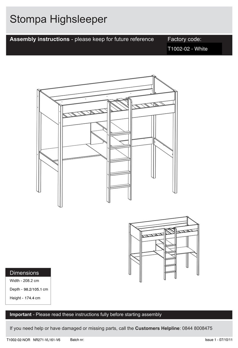Stompa Highsleeper 15620200321 - White User manual