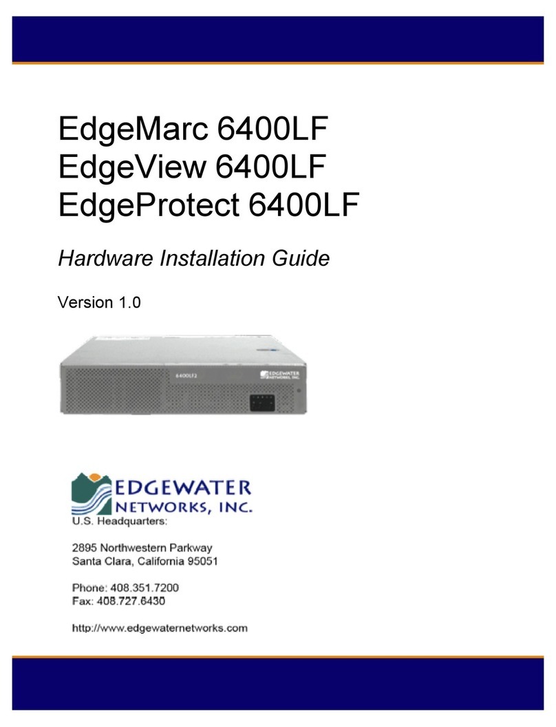 Edgewater Networks EdgeMarc 6400LF Manual
