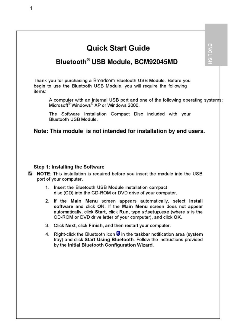 Broadcom BCM92045MD User manual