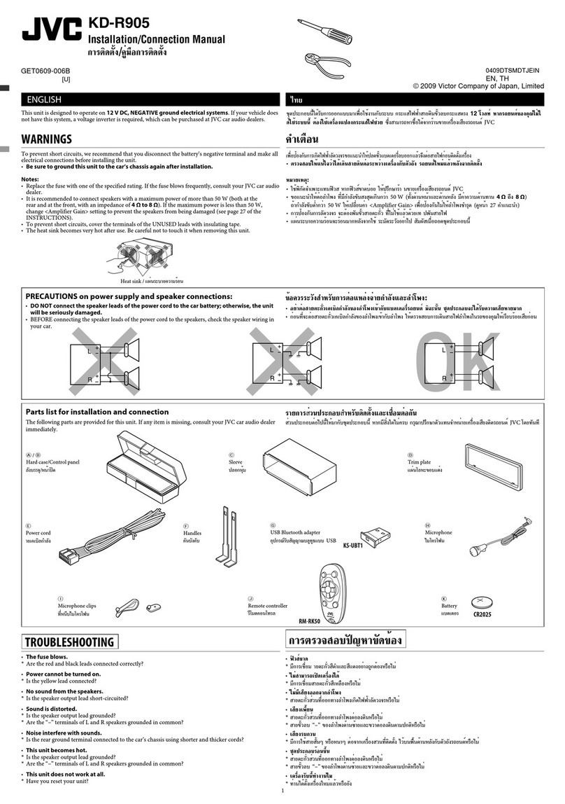 JVC KD-R905 Guide