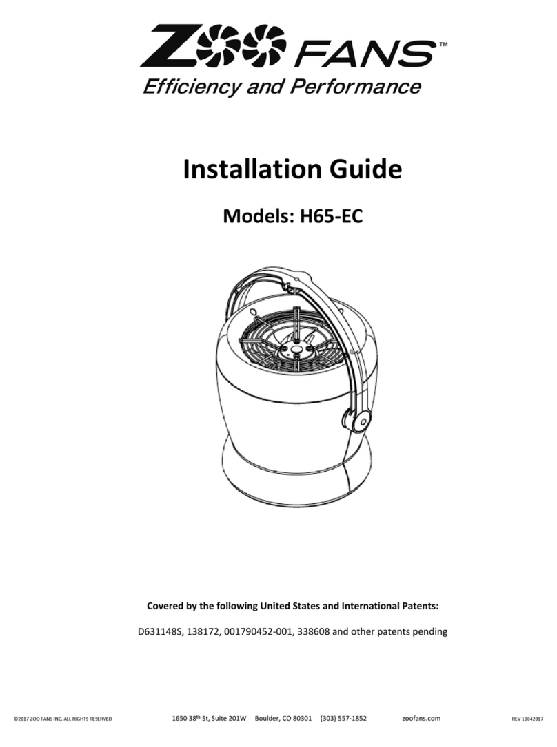 Zoo Fans H65-EC User manual Zoo Fans H65-EC User manual