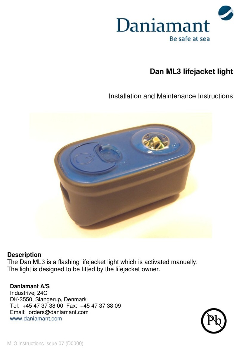 Daniamant Dan ML3 Installation and maintenance instructions