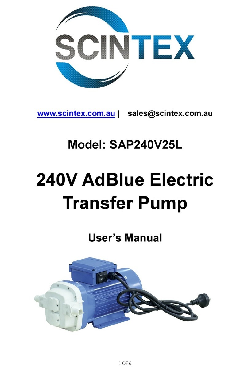 SCINTEX SAP240V25L User manual