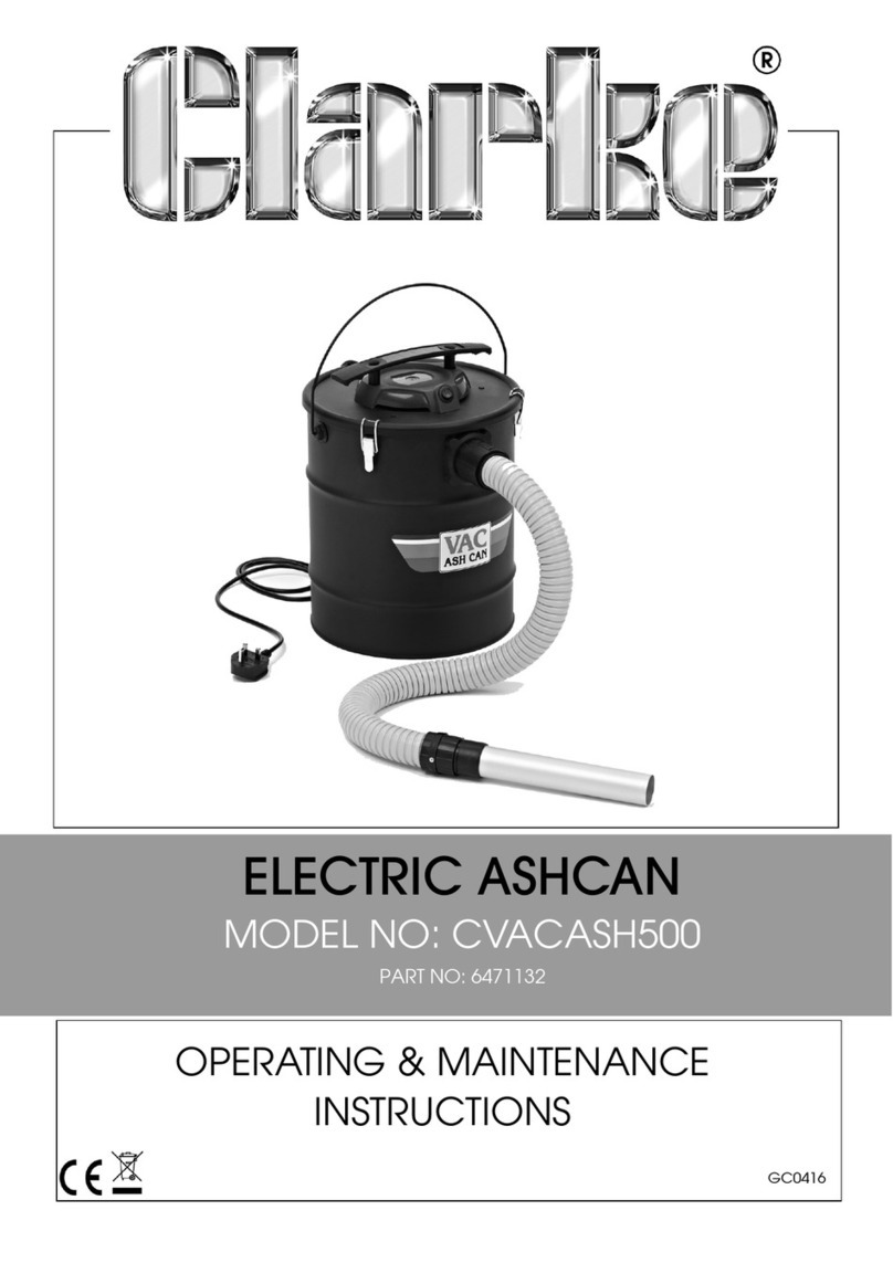 Clarke CVACASH500 Operating & maintenance instructions