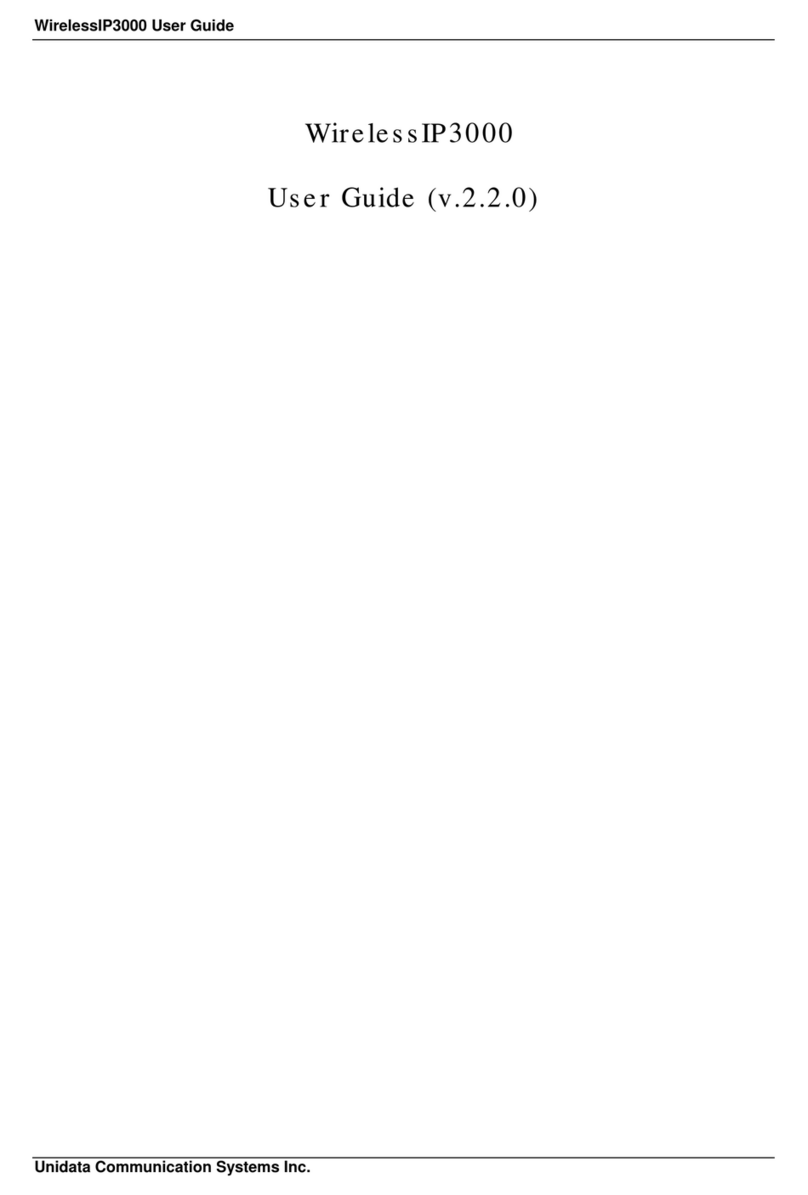 UniData Communication Systems WirelessIP3000 user guide