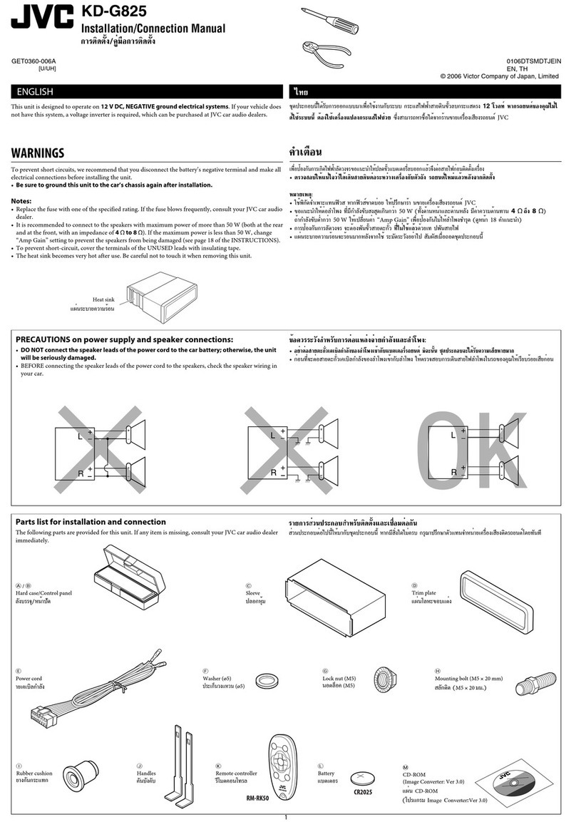 JVC KD-G825 Guide