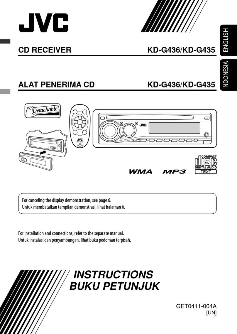 JVC KD-G436 User manual