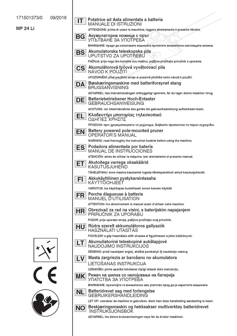 GGP ITALY MP 24 Li Operator's manual
