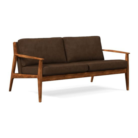 West Elm Wood Loveseat Assembly instructions