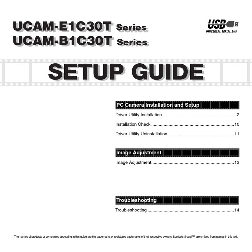 Elecom UCAM-E1C30T SeriesUCAM-E1C30T SeriesUCAM-B1C30T... Setup guide