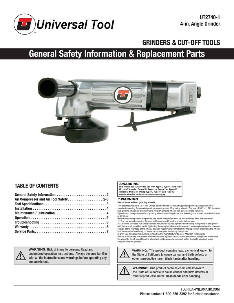 Universal Tool UT2740-1 Safety information