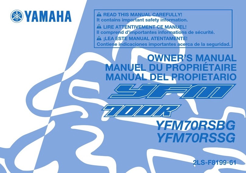 Yamaha YFM70RSBG User manual
