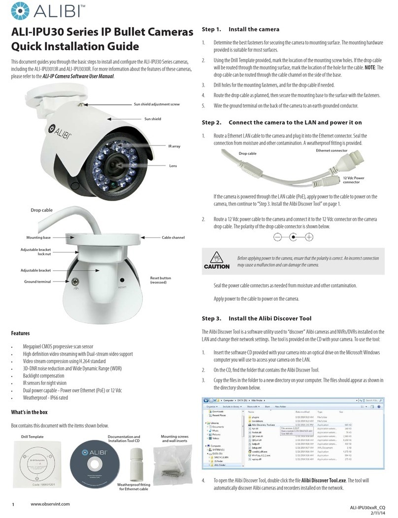 ALIBI ali-ipu30 series Quick installation guide